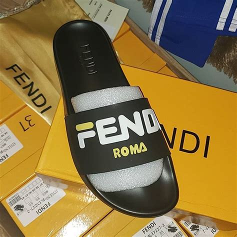 replica fendi flip flops|real vs false fendi.